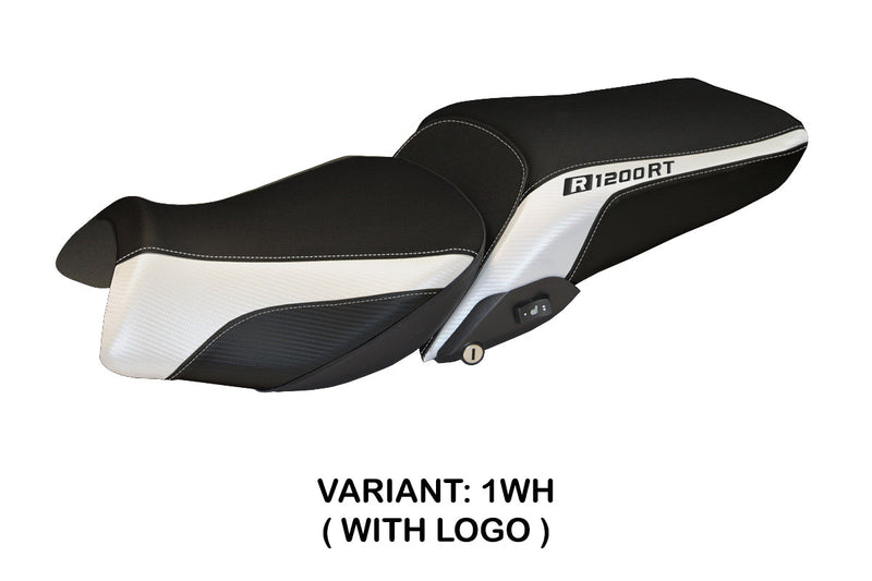 BMW R1200RT 2014-2018 Seat Cover Tappezzeria Italia in White Black