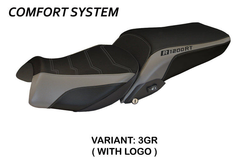 BMW R1200RT 2014-2018 Seat Cover Tappezzeria Italia Comfort in Grey and Black