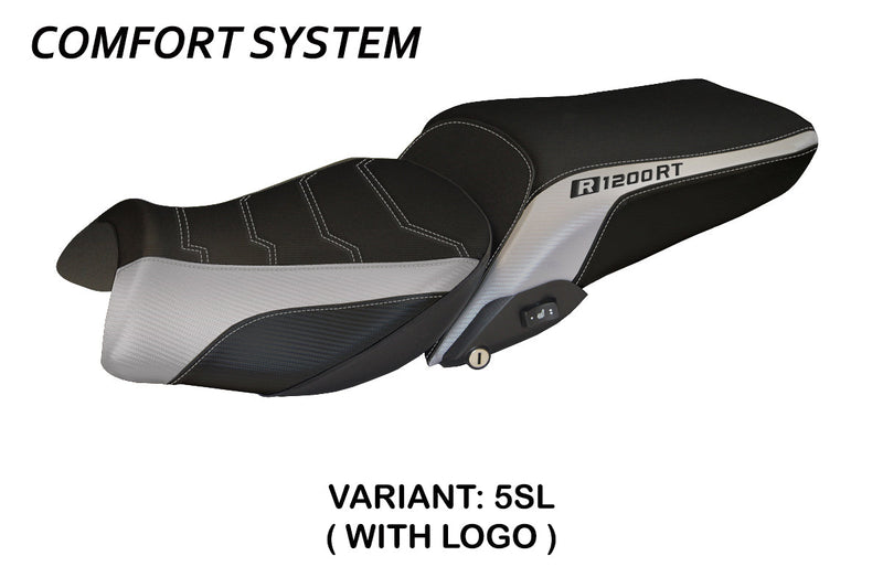 BMW R1200RT 2014-2018 Seat Cover Tappezzeria Italia Comfort in Silver and Black