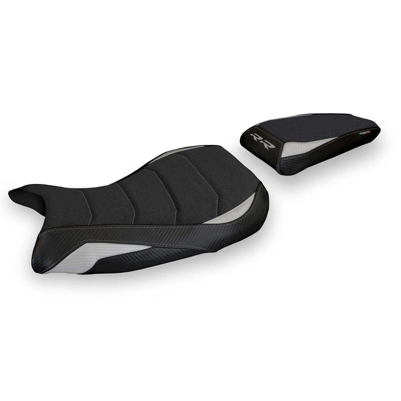 BMW S1000RR 2019-2024 Seat Cover Tappezzeria Italia Ultragrip in Silver