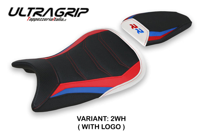 BMW S1000RR M Sport 2019-2024 Seat Cover Tappezzeria Italia Ultragrip in White SE
