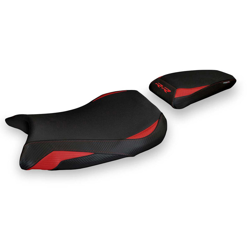 BMW S1000RR 2019-2024 Seat Cover Tappezzeria Italia Comfort in Red and Black