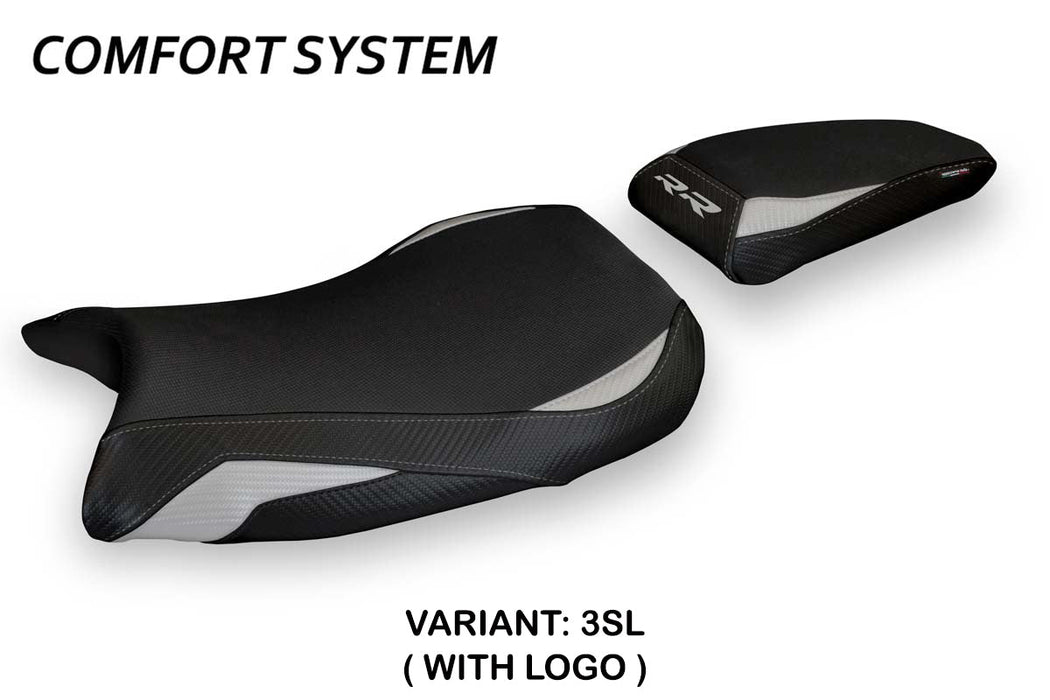 BMW S1000RR 2019-2024 Seat Cover Tappezzeria Italia Comfort in Silver