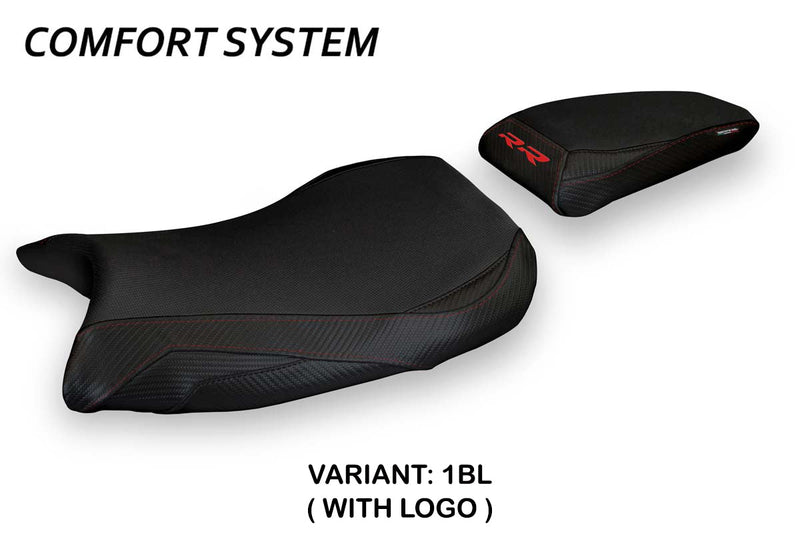 BMW S1000RR M Sport 2019-2024 Seat Cover Tappezzeria Italia Comfort in Black
