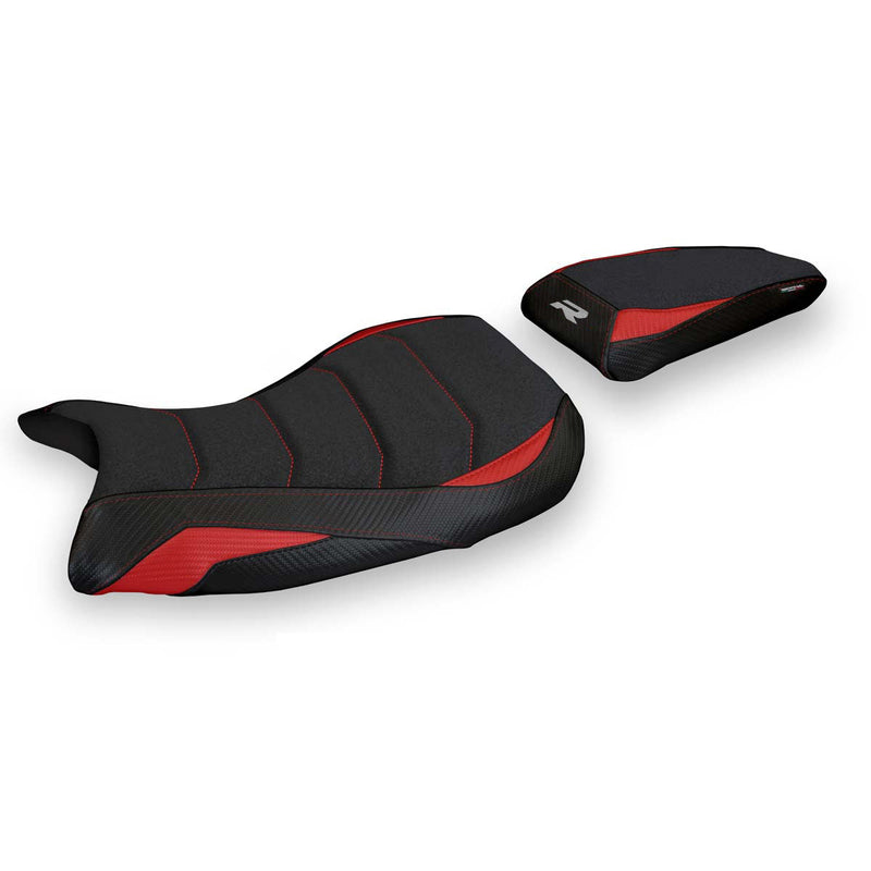 BMW S1000R 2021-2024 Seat Cover Tappezzeria Italia Ultragrip in Red and Black
