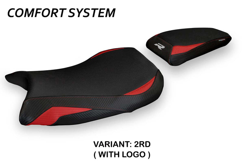 BMW S1000R M Sport 2021-2024 Seat Cover Tappezzeria Italia Comfort in Red and Black