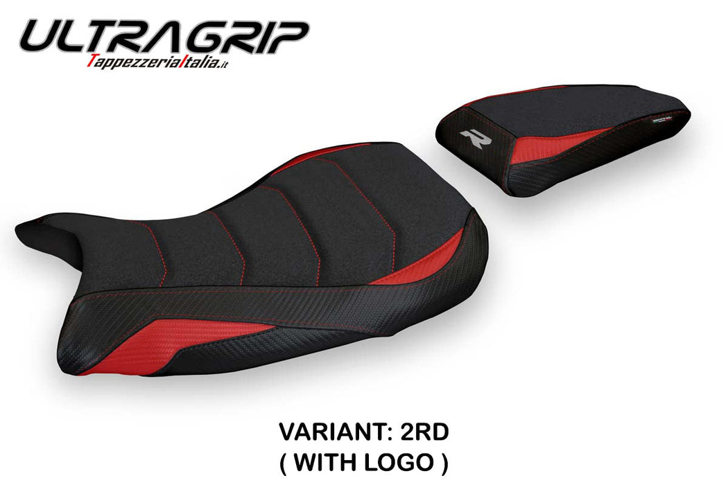 BMW S1000R M Sport 2021-2024 Seat Cover Tappezzeria Italia Ultragrip in Red and Black