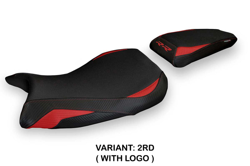 BMW S1000RR M Sport 2019-2024 Seat Cover Tappezzeria Italia in Red and Black
