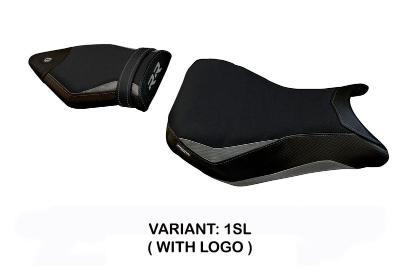 BMW S1000RR 2015-2018 Seat Cover Tappezzeria Italia in Silver and Black