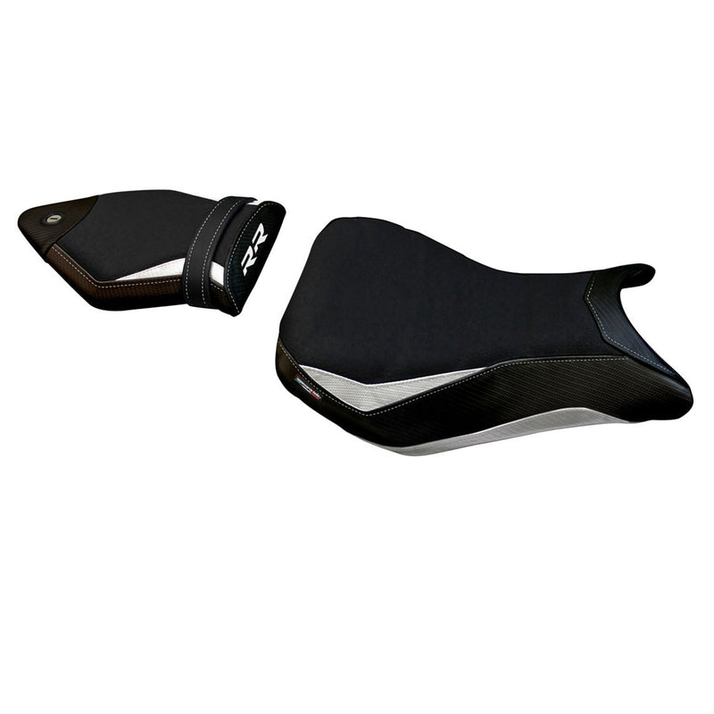 BMW S1000RR 2015-2018 Seat Cover Tappezzeria Italia in White and Black