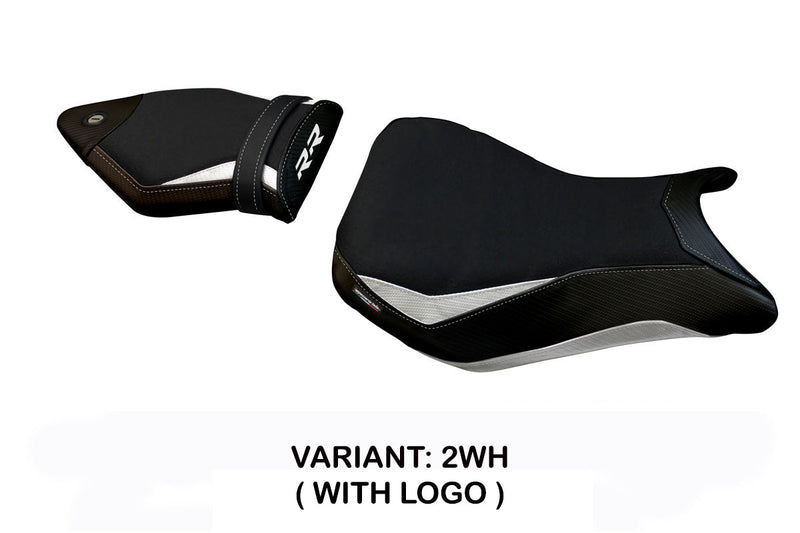 BMW S1000RR 2015-2018 Seat Cover Tappezzeria Italia in White and Black