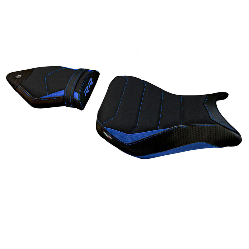 BMW S1000RR 2015-2018 Seat Cover Tappezzeria Italia Ultragrip in Blue and Black