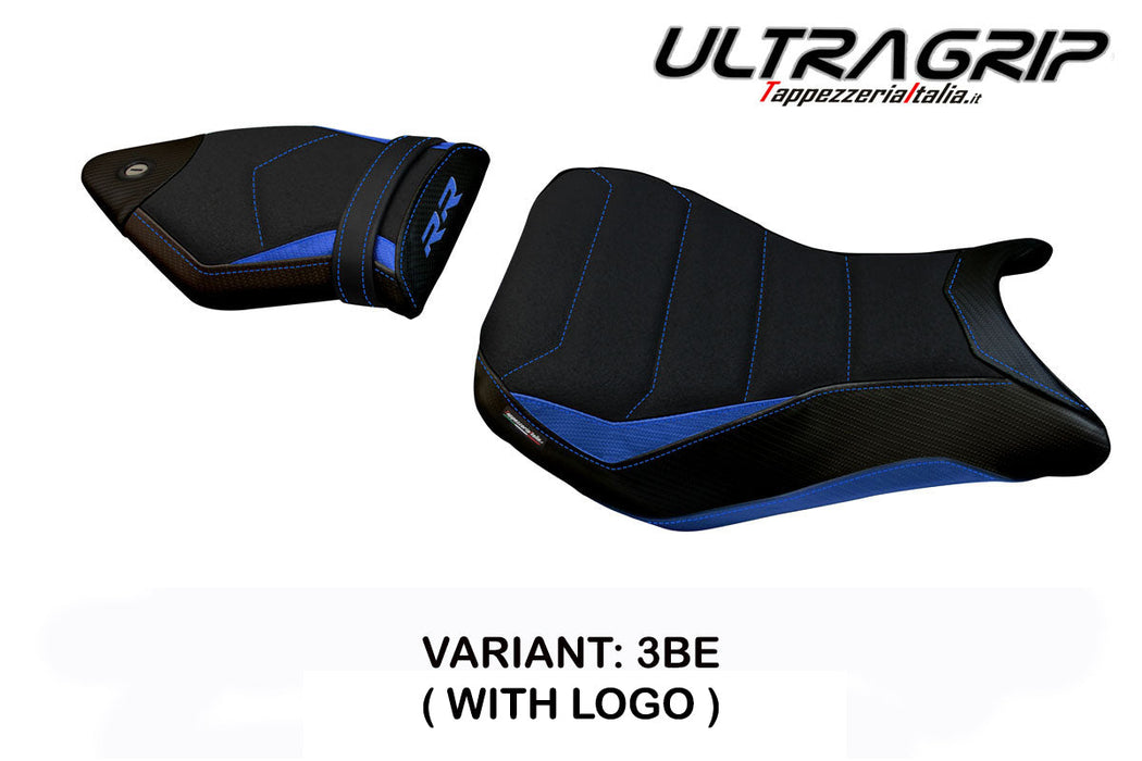 BMW S1000RR 2015-2018 Seat Cover Tappezzeria Italia Ultragrip in Blue and Black