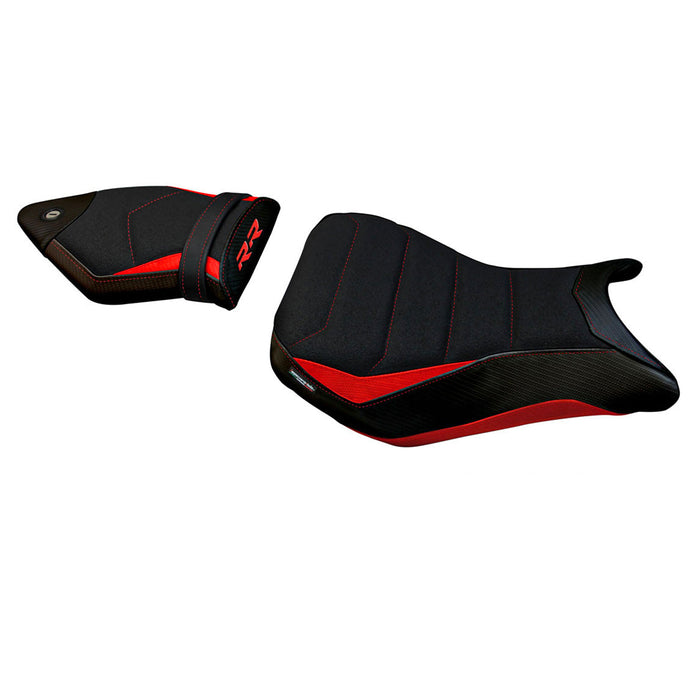 BMW S1000RR 2015-2018 Seat Cover Tappezzeria Italia Ultragrip in Red and Black
