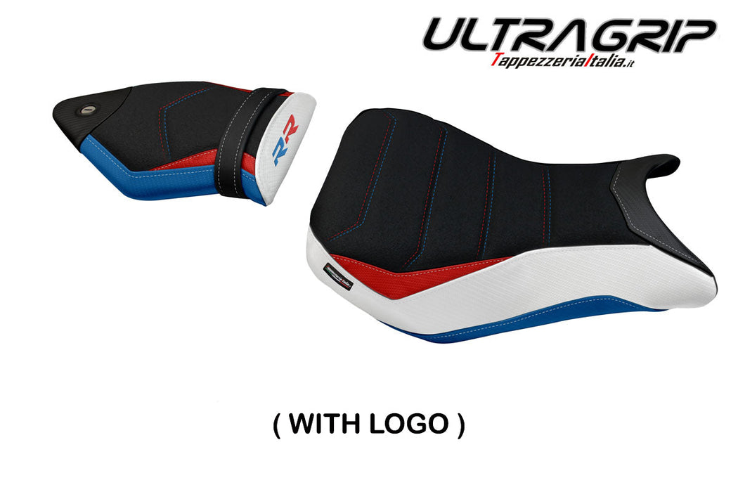 BMW S1000RR 2015-2018 Seat Cover Tappezzeria Italia Ultragrip in HP Red and Blue