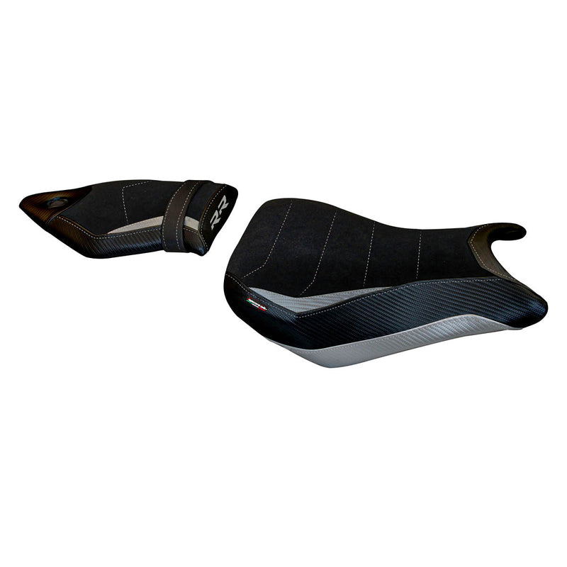 BMW S1000RR 2015-2018 Seat Cover Tappezzeria Italia Comfort in Silver and Black