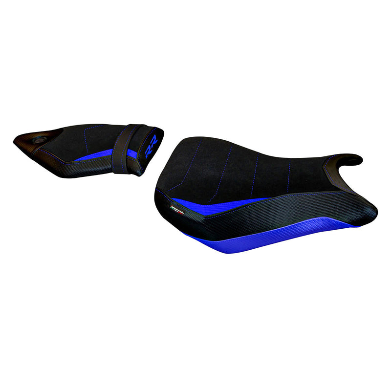 BMW S1000RR 2015-2018 Seat Cover Tappezzeria Italia Comfort in Blue and Black