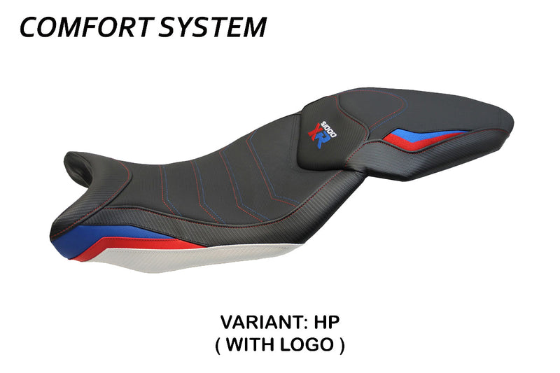 BMW S1000XR 2015-2019 Seat Cover Tappezzeria Italia Comfort in Red and Blue