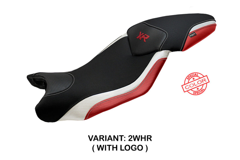BMW S1000XR 2015-2019 Seat Cover Tappezzeria Italia in White, Red and Black