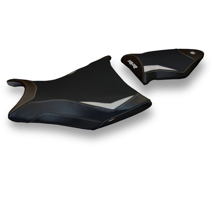 BMW S1000RR 2009-2011 Seat Cover Tappezzeria Italia in Silver and Black