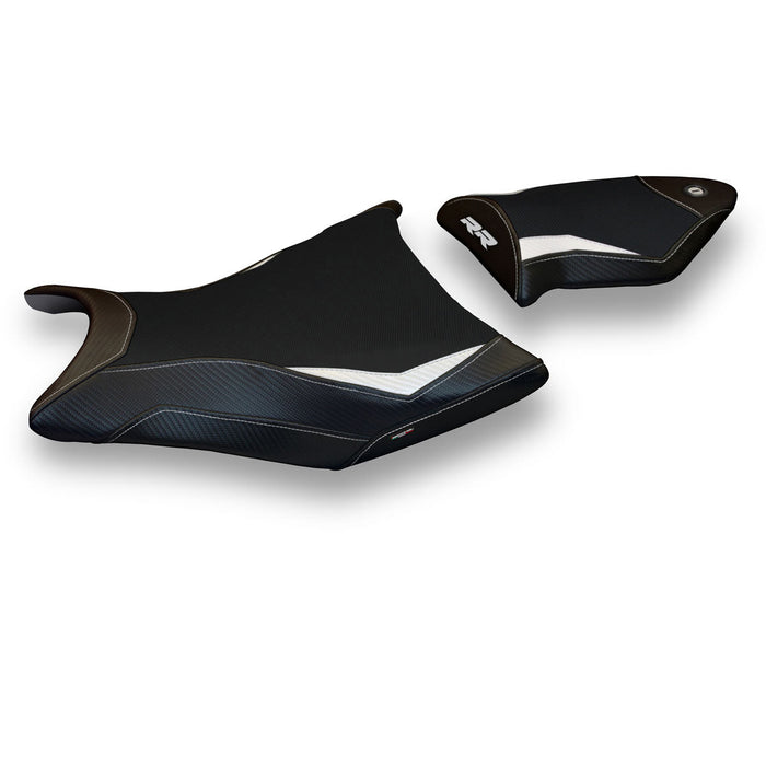 BMW S1000RR 2009-2011 Seat Cover Tappezzeria Italia in White and Black