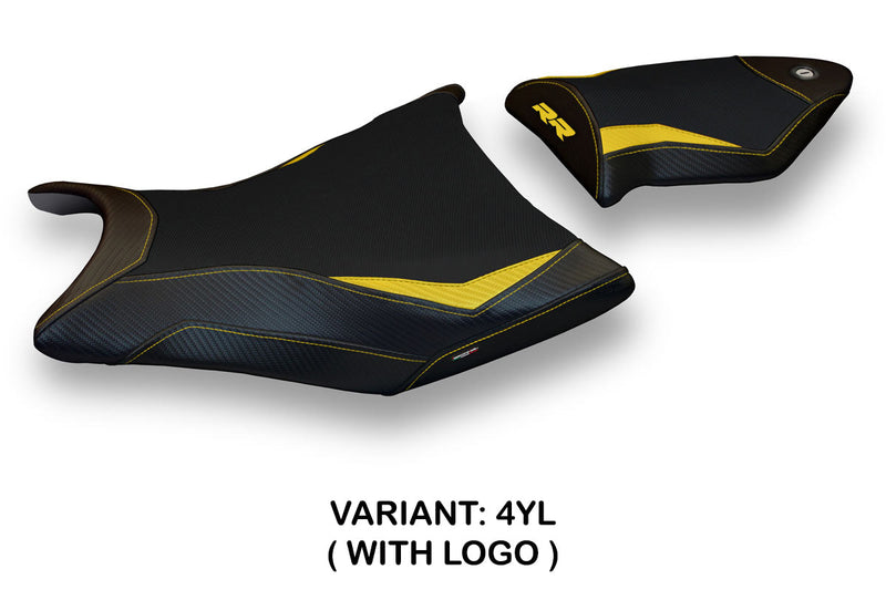 BMW S1000RR 2009-2011 Seat Cover Tappezzeria Italia in Yellow and Black