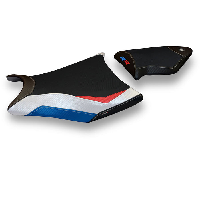 BMW S1000RR 2009-2011 Seat Cover Tappezzeria Italia Comfort in HP Red, White and Blue