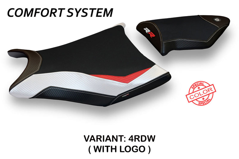 BMW S1000RR 2009-2011 Seat Cover Tappezzeria Italia Comfort in Red, White and Black