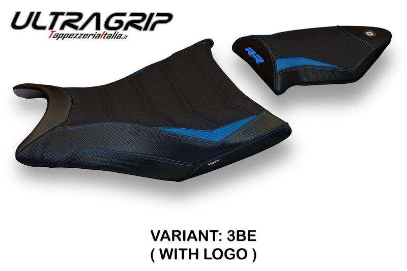 BMW S1000RR 2009-2011 Seat Cover Tappezzeria Italia Ultragrip in Blue and Black