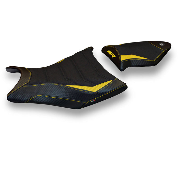 BMW S1000RR 2009-2011 Seat Cover Tappezzeria Italia Ultragrip in Yellow and Black