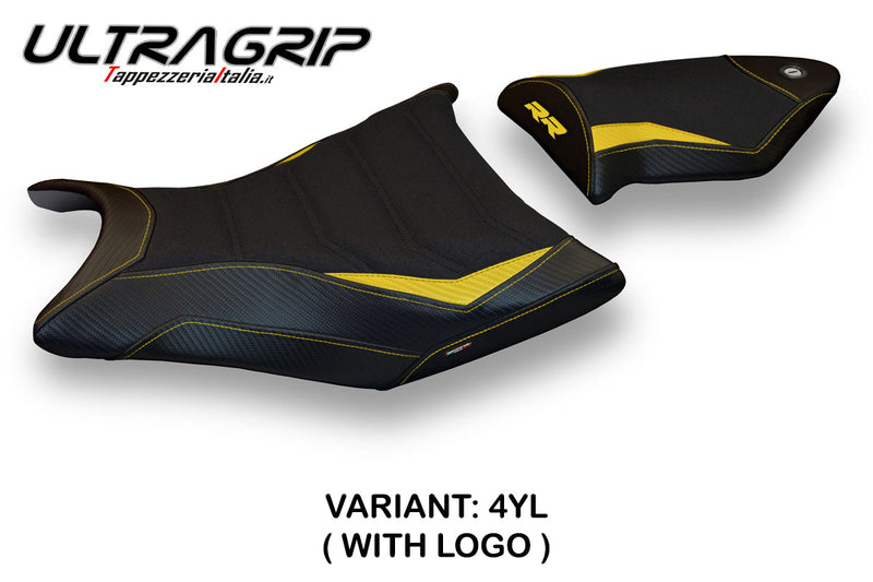 BMW S1000RR 2009-2011 Seat Cover Tappezzeria Italia Ultragrip in Yellow and Black