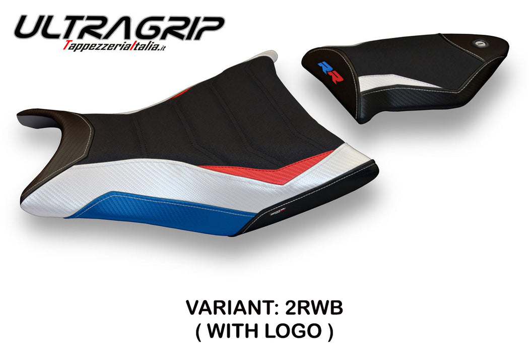 BMW S1000RR 2009-2011 Seat Cover Tappezzeria Italia Ultragrip in HP Red, White and Blue