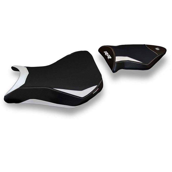 BMW S1000RR 2012-2014 Seat Cover Tappezzeria Italia in White and Black
