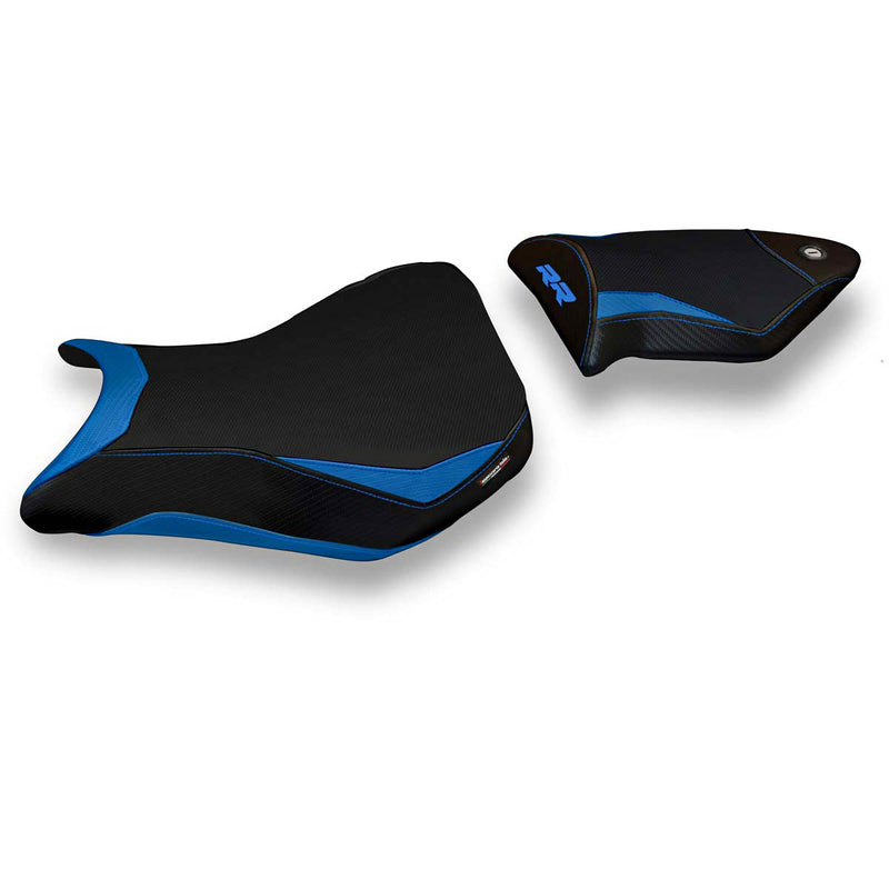 BMW S1000RR 2012-2014 Seat Cover Tappezzeria Italia in Blue and Black