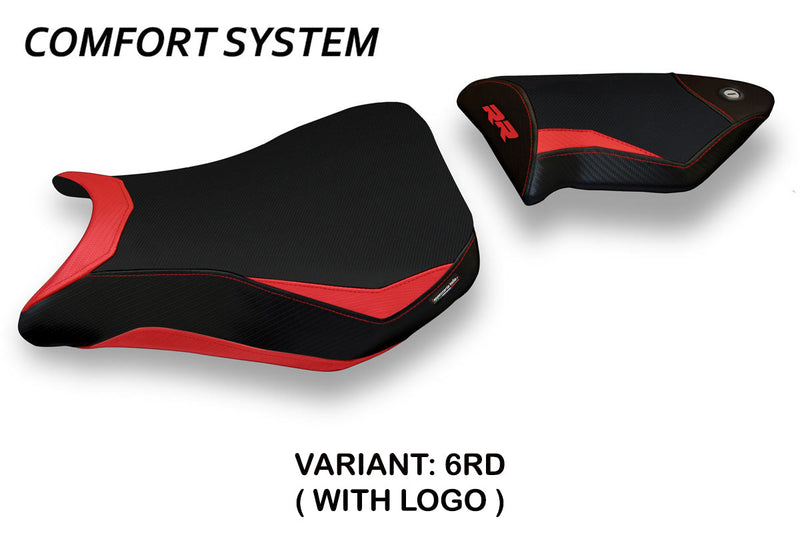 BMW S1000RR 2012-2014 Seat Cover Tappezzeria Italia Comfort in Red and Black