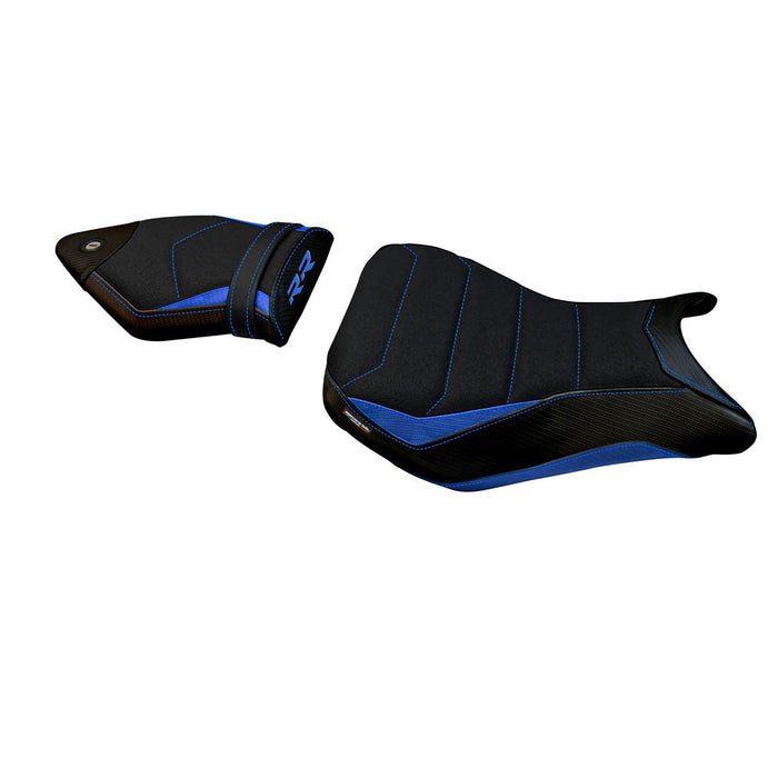 BMW S1000RR 2012-2014 Seat Cover Tappezzeria Italia Ultragrip in Blue and Black