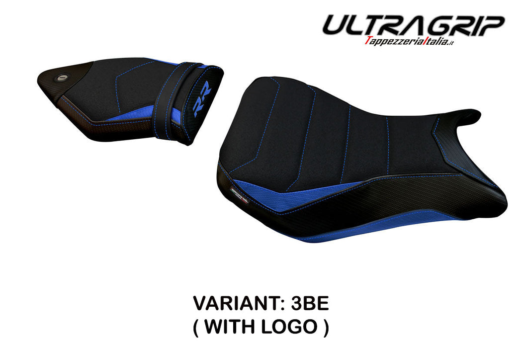 BMW S1000RR 2012-2014 Seat Cover Tappezzeria Italia Ultragrip in Blue and Black