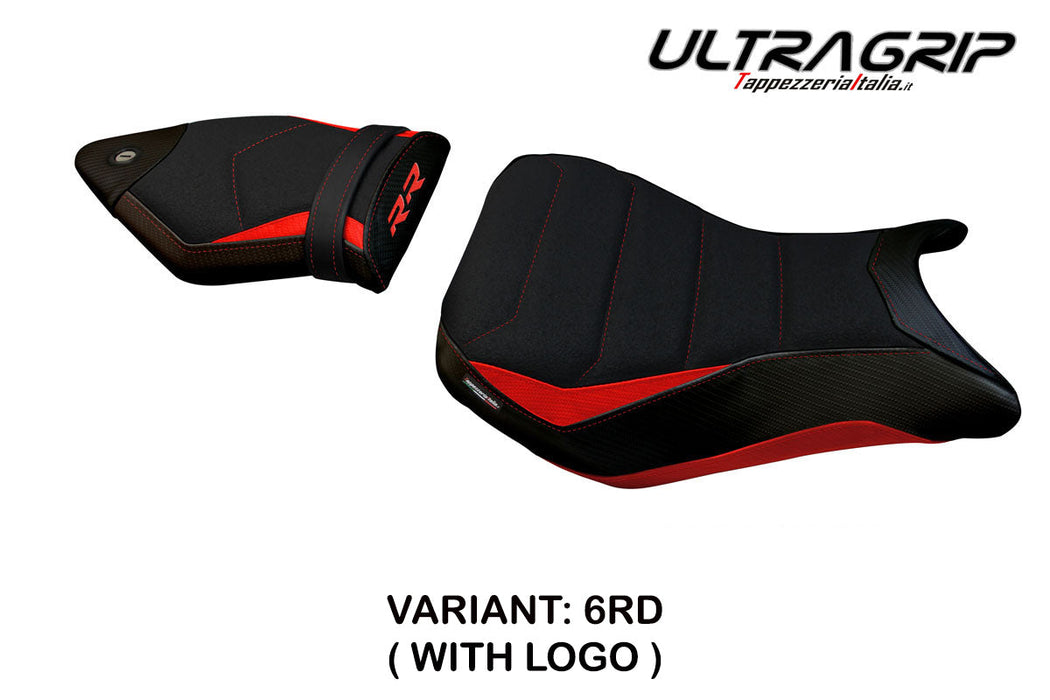 BMW S1000RR 2012-2014 Seat Cover Tappezzeria Italia Ultragrip in Red and Black