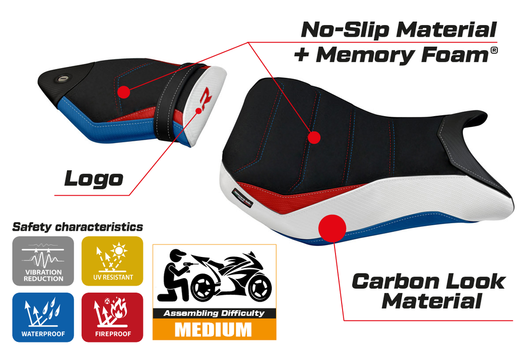 BMW S1000R 2014-2020 Seat Cover Tappezzeria Italia Comfort in HP Special Edition