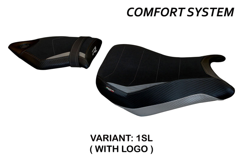 BMW S1000R 2014-2020 Seat Cover Tappezzeria Italia Comfort in Silver and Black