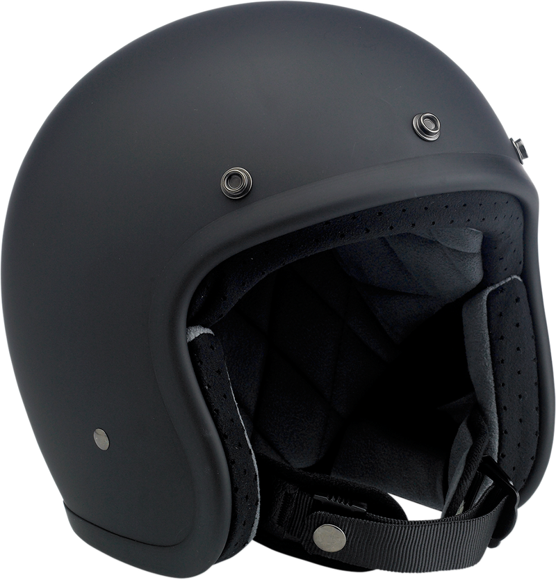 BILTWELL Bonanza Helmet - Flat Black - XS 1001-201-201
