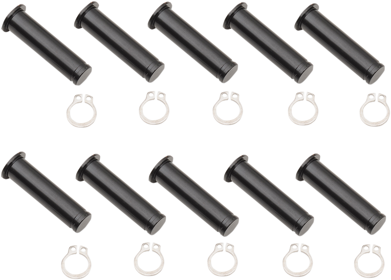 DRAG SPECIALTIES Pivot Pins - Lever - 10 Pack - Black 74112B