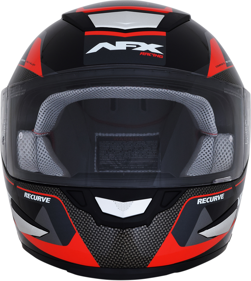 AFX FX-99 Motorcycle Helmet - Recurve - Black/Red - XL 0101-11114
