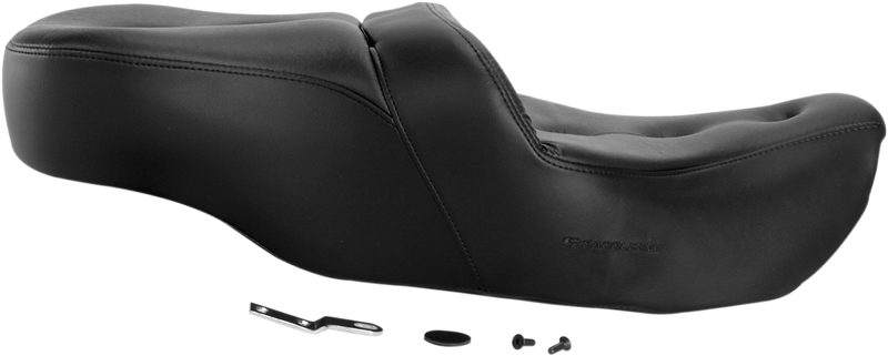 SADDLEMEN Pillow-Top Roadsofa Seat - Black - FLH/FLT '99-'07 897-06-181
