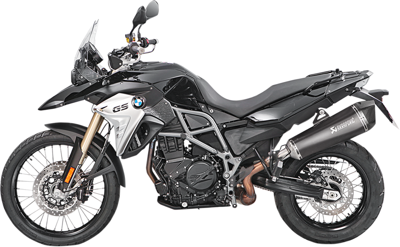 AKRAPOVIC Muffler - Titanium - Black F700GS/F800GS  S-B8SO6-HZAABL 1811-3249