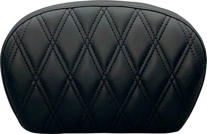 LE PERA Sissy Bar Pad - Double Diamond - Dull Black L-SBP01DD-DULL