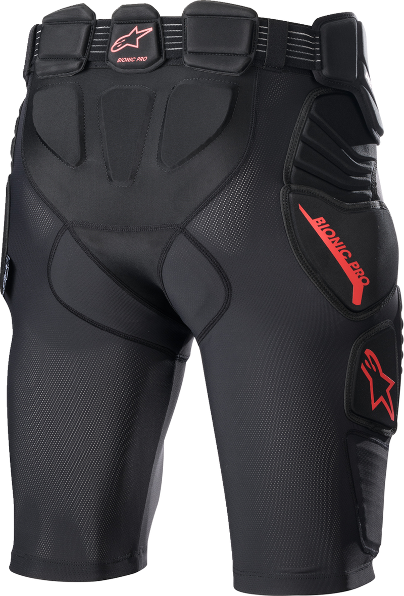 ALPINESTARS Bionic Pro Protection Shorts - Black/Red - XL 6507523-13-XL