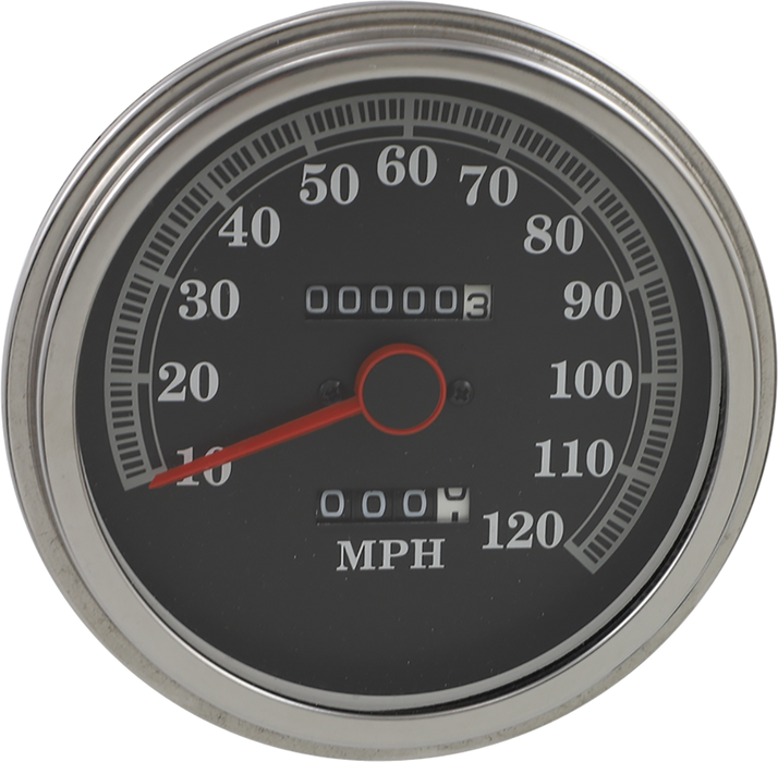 DRAG SPECIALTIES FL-Style 2240:60 Speedometer - '89-'95 Face NO RESET KNOB OR HARDWARE 72423M