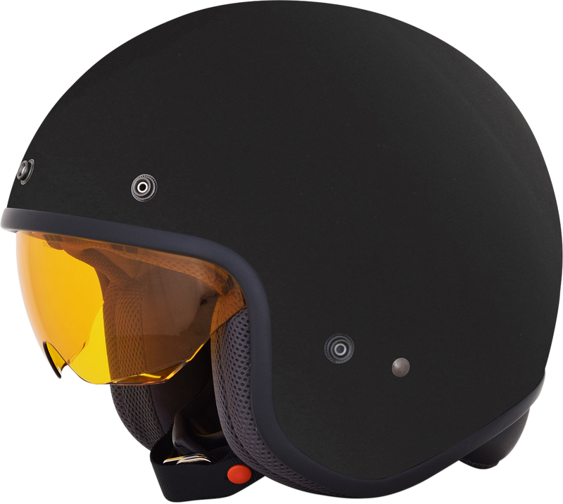 AFX FX-142Y Motorcycle Helmet - Gloss Black - Medium 0105-0039