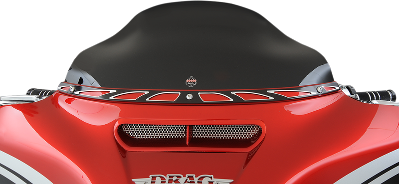 KLOCK WERKS Flare™ Windshield - 6-1/2" - Black - '14-'23 FLHT KWW-01-0200-2014